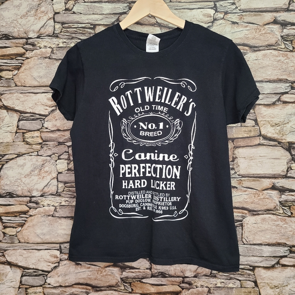 Rottweiler Hard Licker Graphic Tee T-Shirt Canine